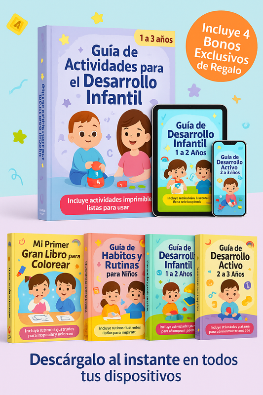 Guía de Actividades para el Desarrollo Infantil + 4 Bonos Regalo